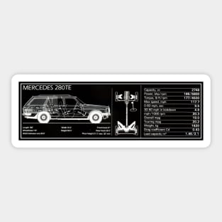 Mercedes W123 Estate Sticker